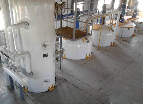 Semi continuous rice bran oil refining machine line