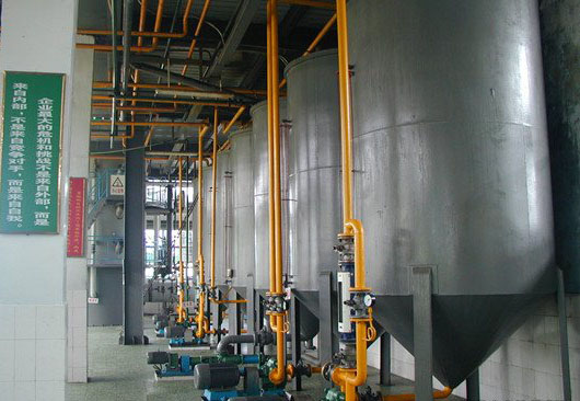 Vegetable oil refinery