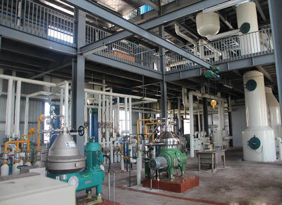 Edible soybean oil refinery plant