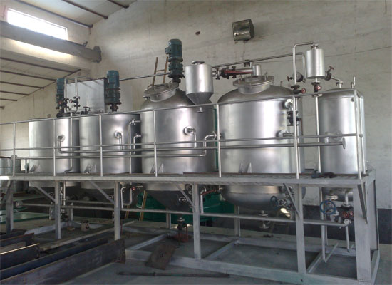 The equipment needed in the process of Vegetable oil refinery plant 