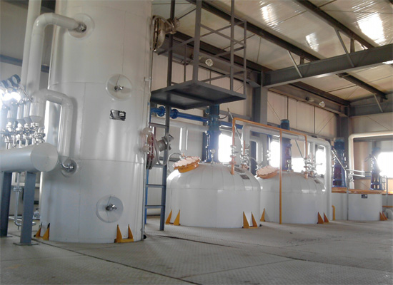 Different typs of edible oil refinery plant