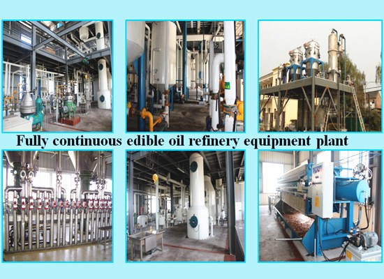 High technology continuous cooking oil refinery plant