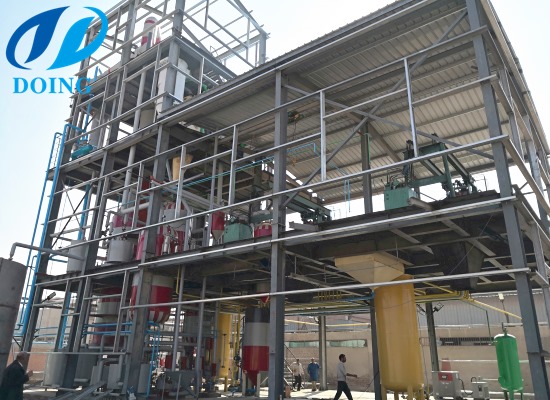 50TPD sunflower oil refinery plant project in Russia