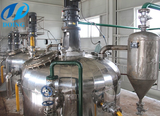 Continuous groundnut oil refining plant