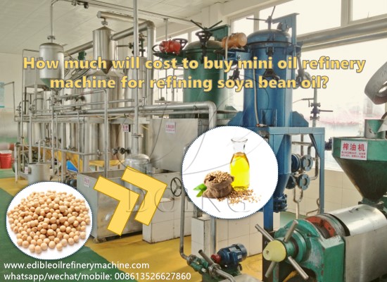 How much will cost to buy mini oil refinery machine for refining soya bean oil?