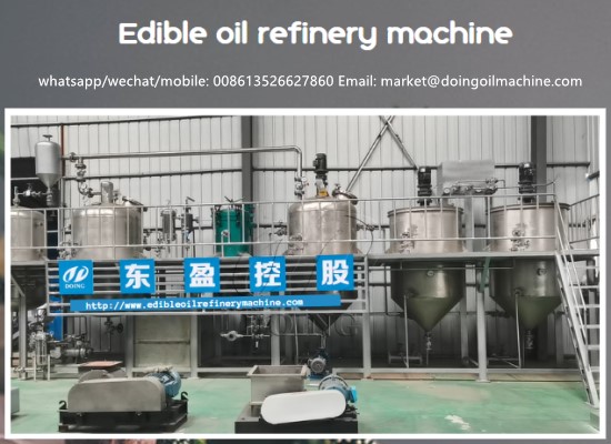 SS304 stainless steel small edible oil refining machine - 2 tons per day