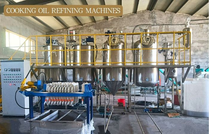 The cooking oil refining machines