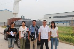 Peanut oil refining machine customer come to visit our factory