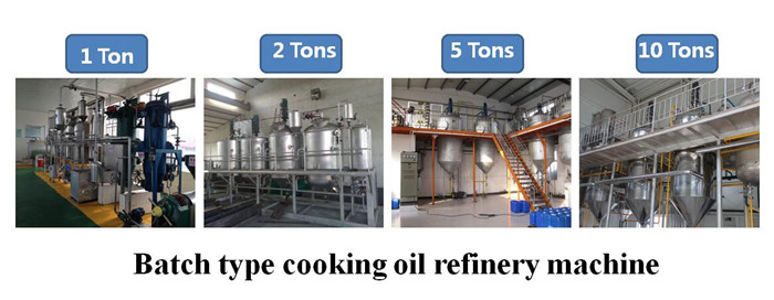 batch type edible oil refining machine 