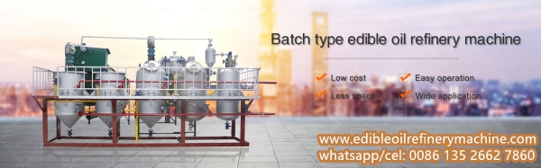 batch type soybean oil refinery plant