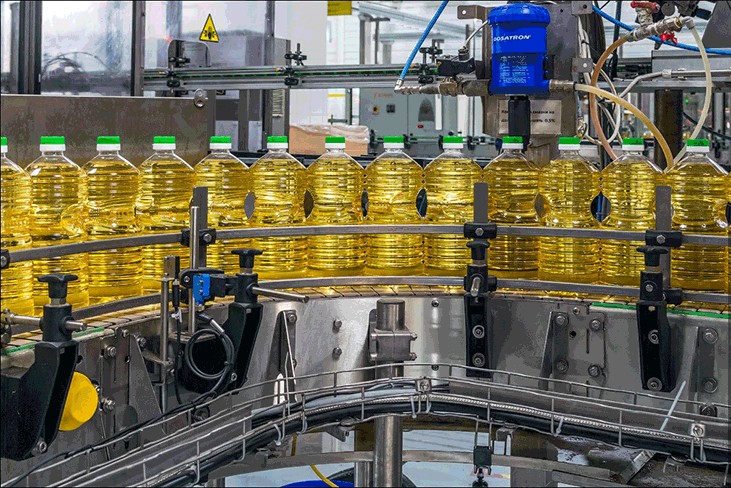 Máquina de llenado de aceite de cocina a gran escala