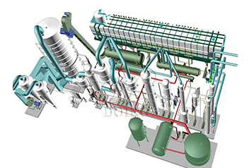 Machine d'extraction par solvant d'huile de cuisson