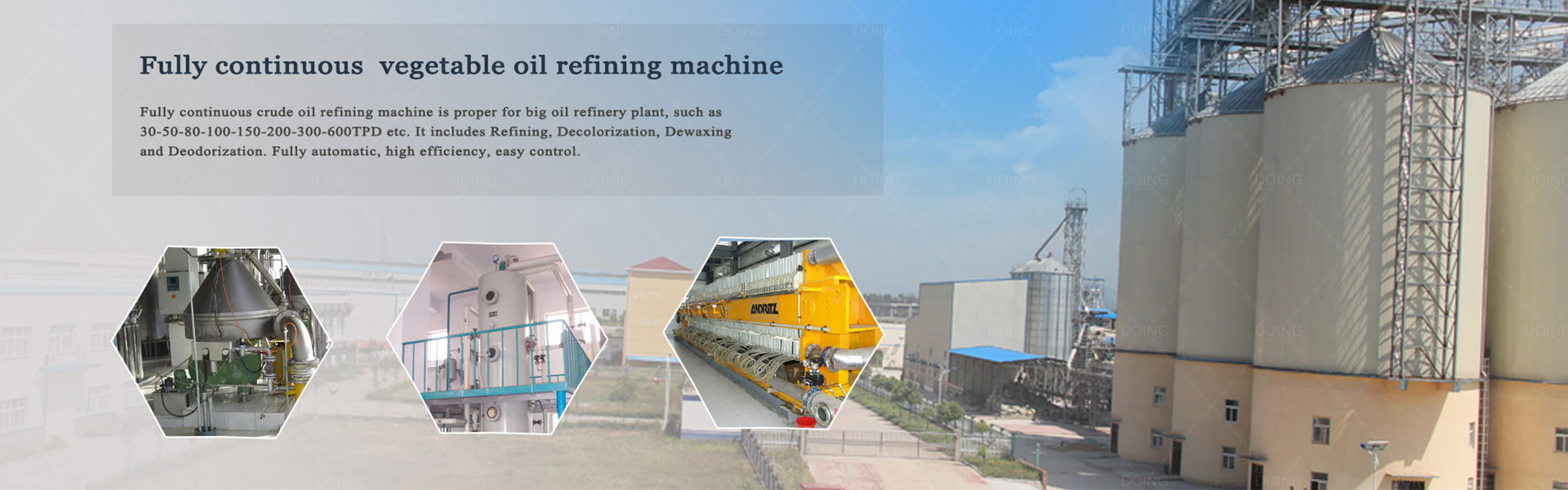 vegetable oil  refining machine