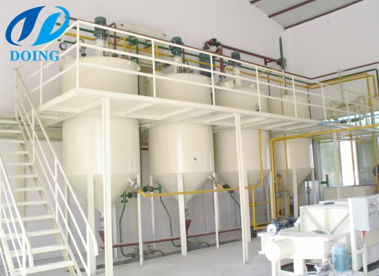 Small scale edible oil refinery plant