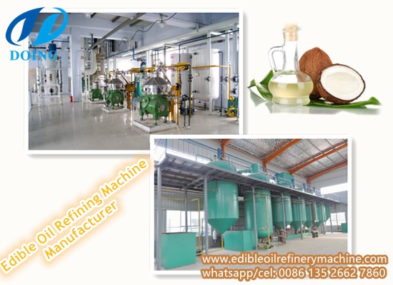 Coconut oil refinery plant