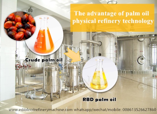 The advantage of palm oil physical refinery technology