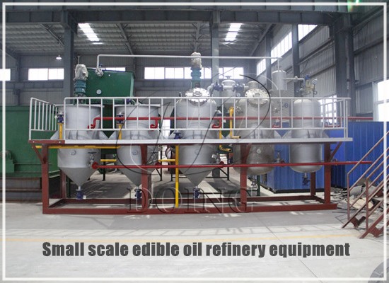 Is there small scale edible oil refinery equipment? How much is it?