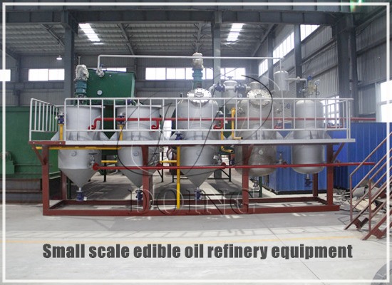 Is there small scale edible oil refinery equipment? How much is it?