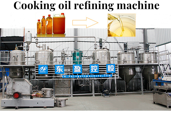 What are the characteristics of cooking oil refining machine produced by Henan Glory Company?