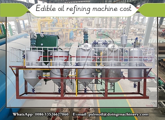 How much does edible oil refining machine cost?