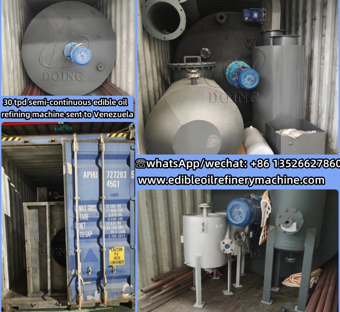 30 tons semi-continuous edible oil refining machine delivery photo.jpg