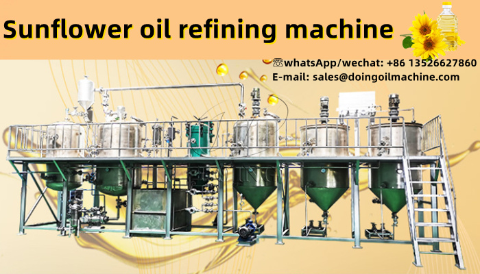 sunflower oil refinery plant