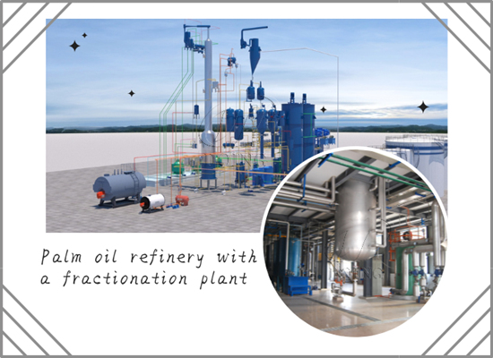 What is the process of fractionation in palm oil?