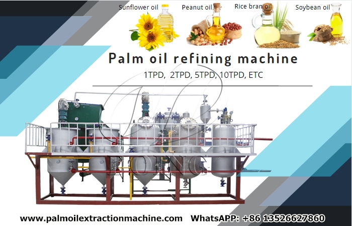 Cooking oil refining machine