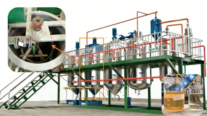 Edible oil deacidification machine