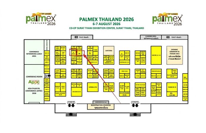 Booth layout map