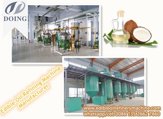 Coconut oil refinery plant