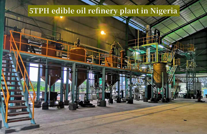 5TPH cooking oil refining plant in Nigeria