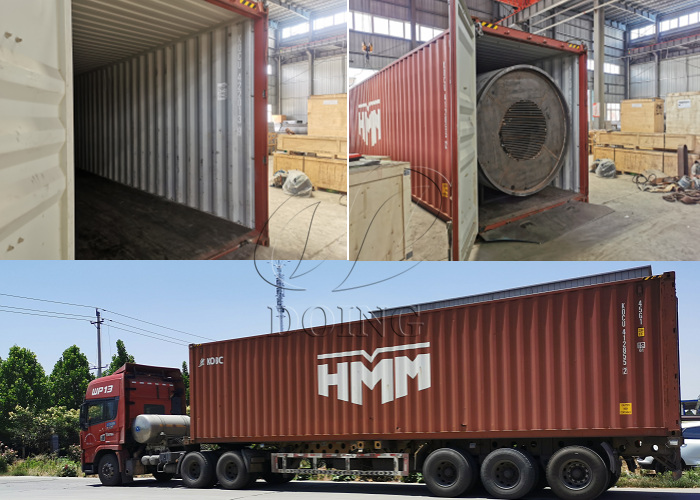 Cooking oil refining equipment is loaded and transported from Henan Glory Company