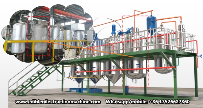 Cooking oil deodorization machine