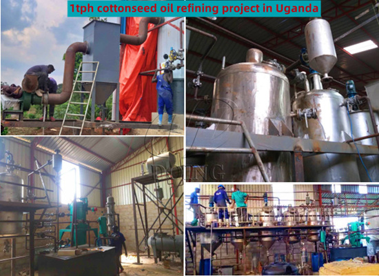 1tph cottonseed oil refining project in Uganda