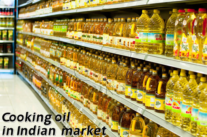Cooking oil in Indian supermarket or market