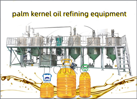 What machine is needed for small scale palm kernel oil refining plant?