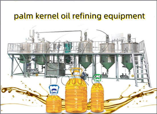 What machine is needed for small scale palm kernel oil refining plant?