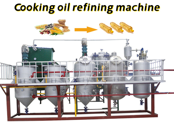 Cooking oil refining machine