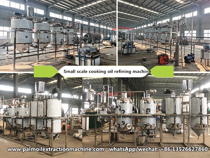 0.5tpd electric heating cooking oil refining machine