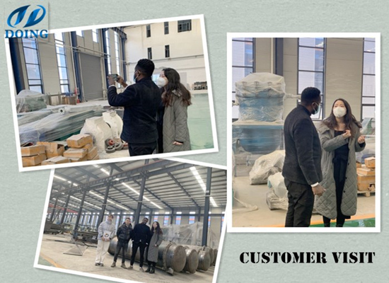 DOING welcomes Ethiopian customers to visit and purchase palm oil refining machine