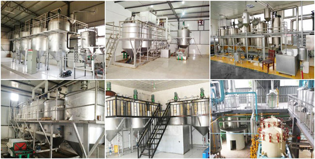 sunflower oil refining process machinery 