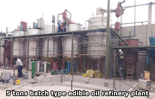 batch type edible oil refinery plant