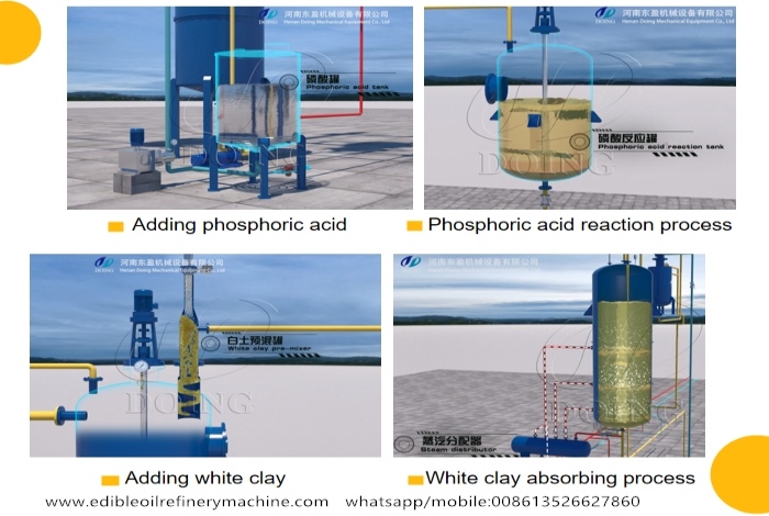 dry degumming process of vegetable oil