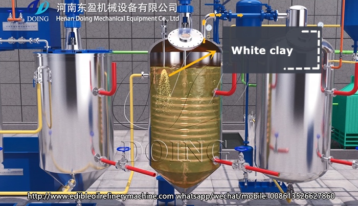 refining process of vegetable oil