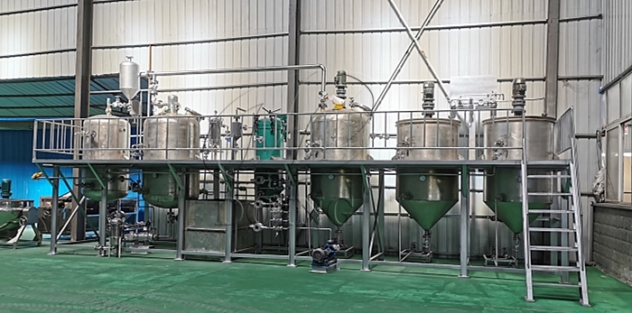 batch type edible oil refinery machine