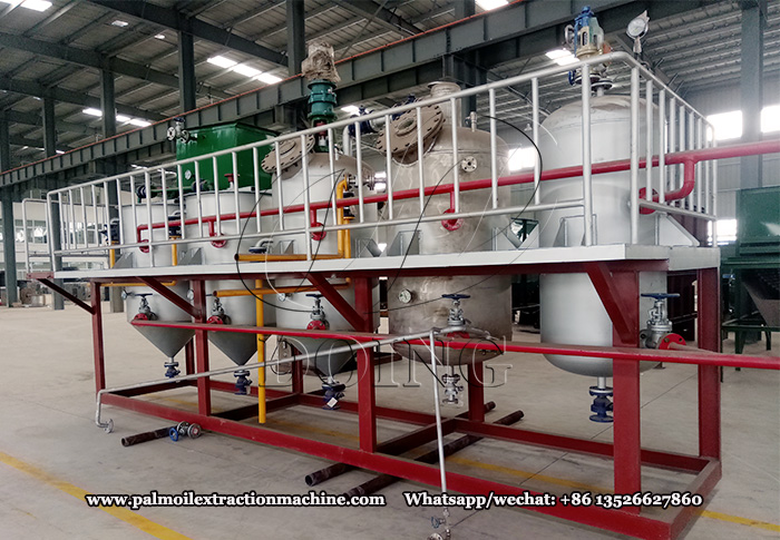 batch type edible oil refinery machine